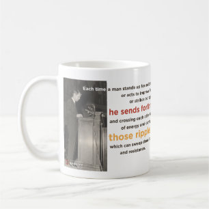 "Kräuselung der Hoffnung" Robert F. Kennedy Mug Kaffeetasse