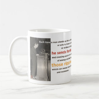 "Kräuselung der Hoffnung" Robert F. Kennedy Mug Kaffeetasse