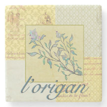 Kraut-Oregano-Stein-Untersetzer