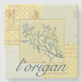 Kraut-Oregano-Stein-Untersetzer Steinuntersetzer