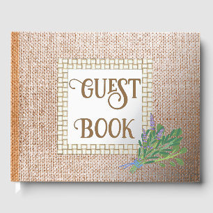 Kräuter auf Jute Gästebuch