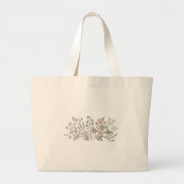 Kräuter-Blumen-Tasche Jumbo Stoffbeutel