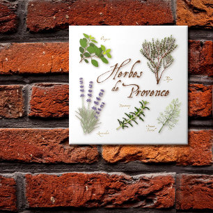 Kräuter der Provence Keramikfliese