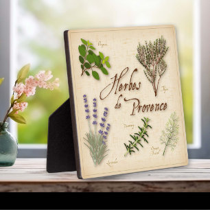 Kräuter der Provence Platte Fotoplatte
