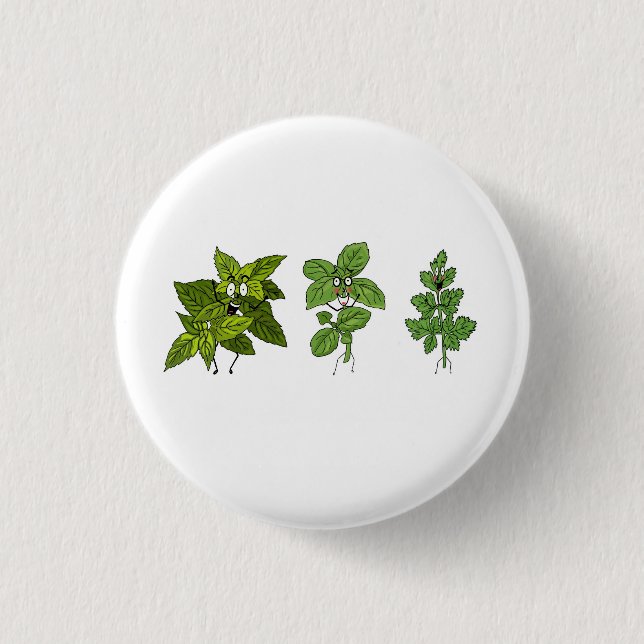 Kräuter, Kräuter Thema Button (Vorderseite)