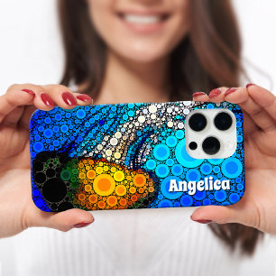 Krauter orangefarbener Quallen-individuelle Name iPhone 16 Pro Max Hülle