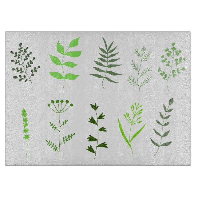 Kräuter Schneidebrett (Vorderseite)