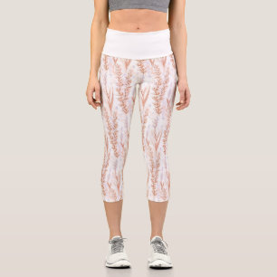 Kräuter und Blume der Steppen Capri Leggings