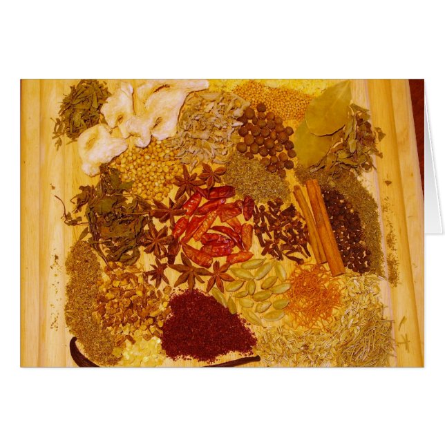 Kräuter und Gewürz-Collage (Vorderseite (Horizontal))