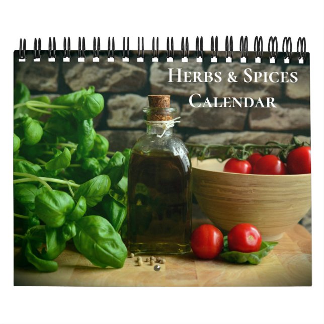 Kräuter- und Gewürzkalender in Kleinformat Kalender (Titelbild)