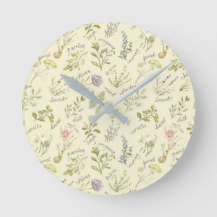 Kräuter- und GewürzUhr Runde Wanduhr