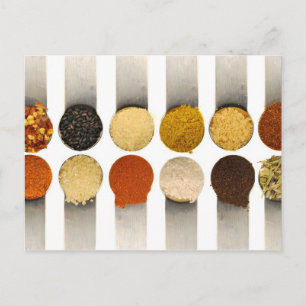Kräuter und Pulver Postkarte