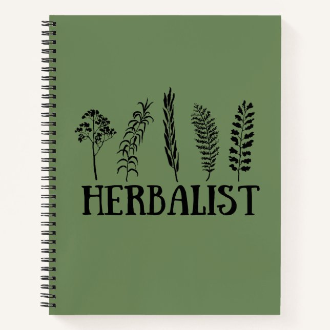 Kräuterarten Notizbuch (Vorderseite)