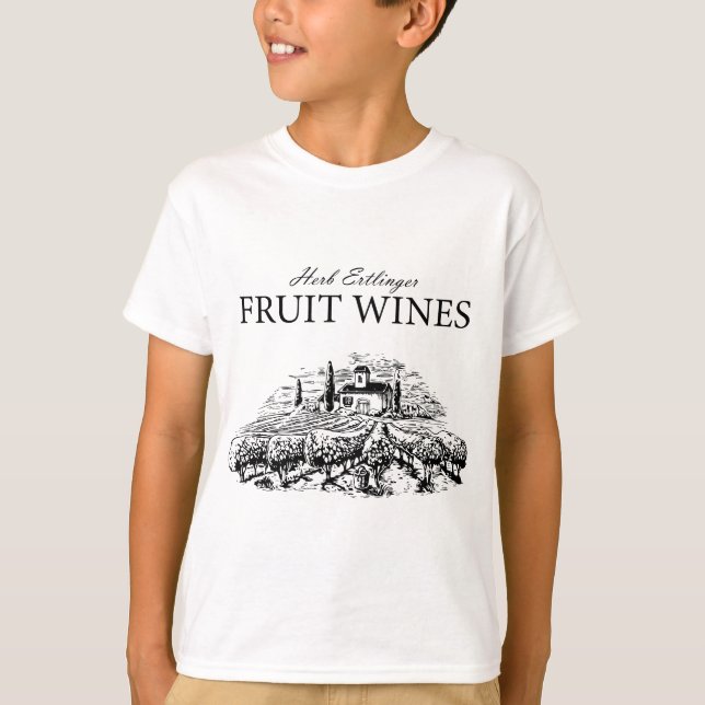 Kräuterbeeren-Früchte-Weine-Schitts-Bach- T-Shirt (Vorderseite)