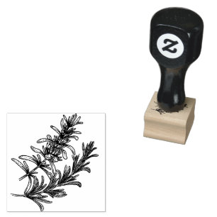 Kräuterdecke Gummistempel