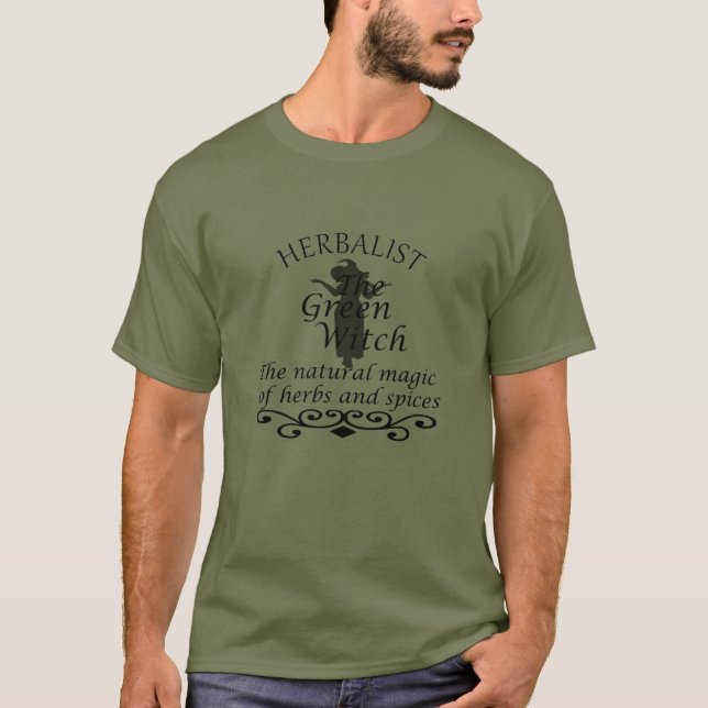 Kräutergrüne Hexenzauberei, Naturmedizin T-Shirt (Vorderseite)