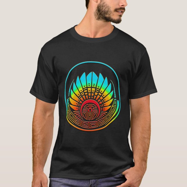 Kräuterkreis - Maya-Maske - Quetzalcoatl T-Shirt (Vorderseite)
