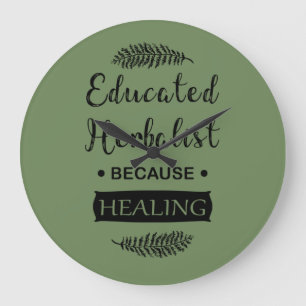 Kräuterkunde Große Wanduhr