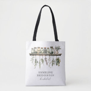 Kräuterkundler-Wasserfarben-Tasche