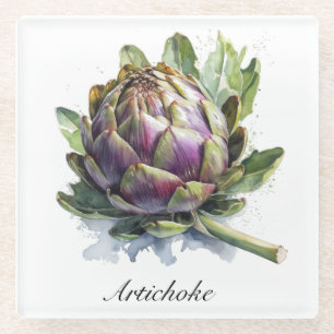 Kräuterleben: Artichoke Glasuntersetzer