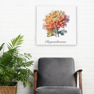 Kräuterleben: Chrysanthemum anpassbar Poster