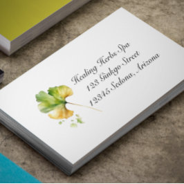 Kräuterleben: Ginkgo Biloba anpassbar Visitenkarte