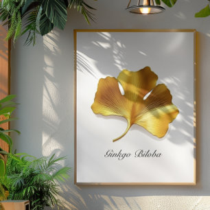 Kräuterleben, Golden Ginkgo Biloba individuell anp Poster