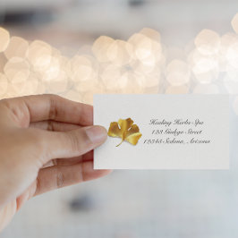 Kräuterleben: Golden Ginkgo Biloba individuell anp Visitenkarte