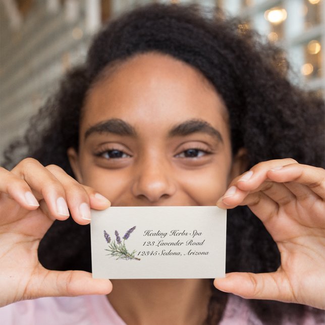 Kräuterleben: Lavendel, anpassbar Visitenkarte (Von Creator hochgeladen)