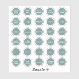 Kräutermarken Aufkleber