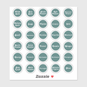 Kräutermarken Aufkleber