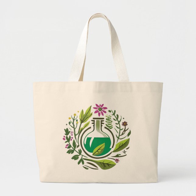 Kräutermedizin-Jumbo-Tasche Jumbo Stoffbeutel (Vorne)