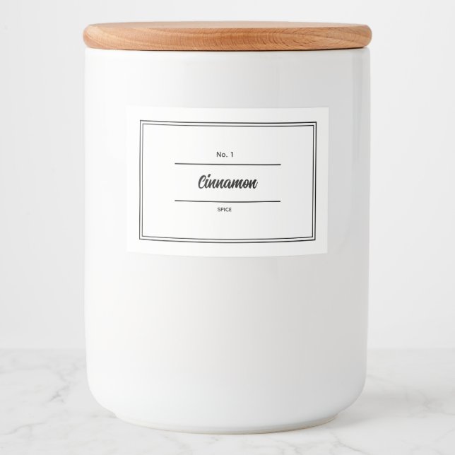 Kräutern und Gewürze Lebensmitteletikett (Vorderseite)