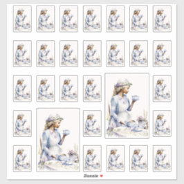 Kräuterpflanze 2 aufkleber