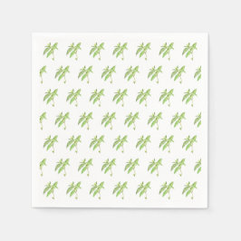 Kräuterpflanze Pflanze Grüngarten Aquarell Serviette