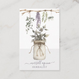 Kräuterpflanzen für Wasserfarben - Pflanze Visiten Visitenkarte