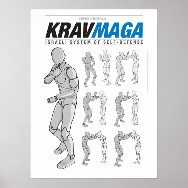 Krav Maga Defesas para Fora Poster (Vorne)