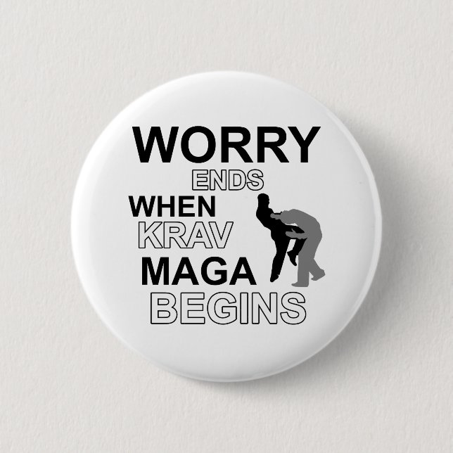 Krav maga Entwürfe Button (Vorderseite)