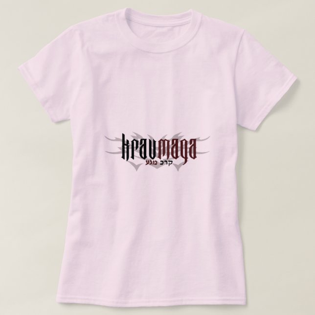 Krav Maga Felsen-Tätowierung T-Shirt (Design vorne)