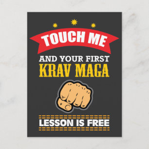 Krav Maga Gift Idee - Funny Martial Arts Shirt Postkarte