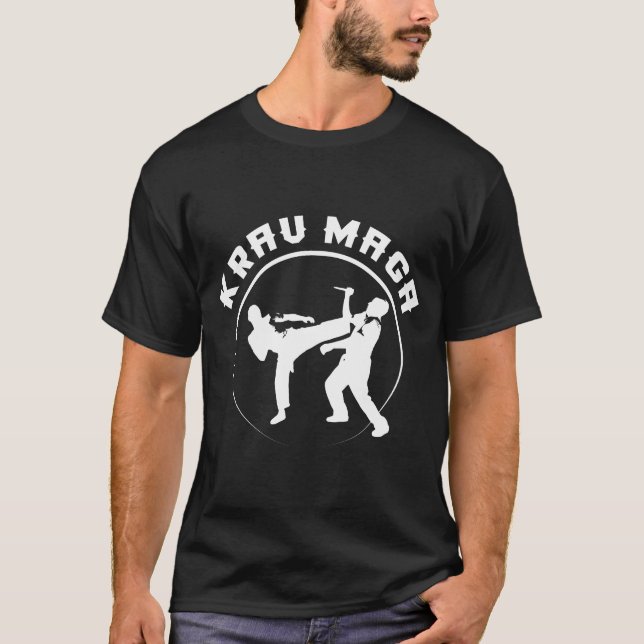 Krav Maga Hauptkämpfende Verteidigungs-Kampf-Kunst T-Shirt (Vorderseite)