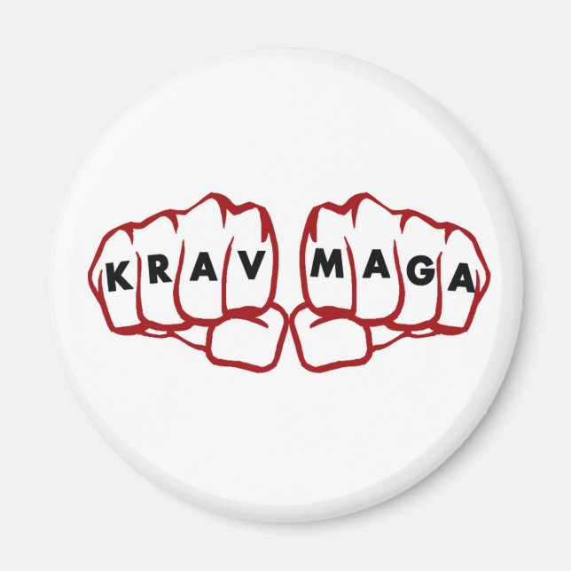 Krav Maga Kämpfe Magnet (Vorne)