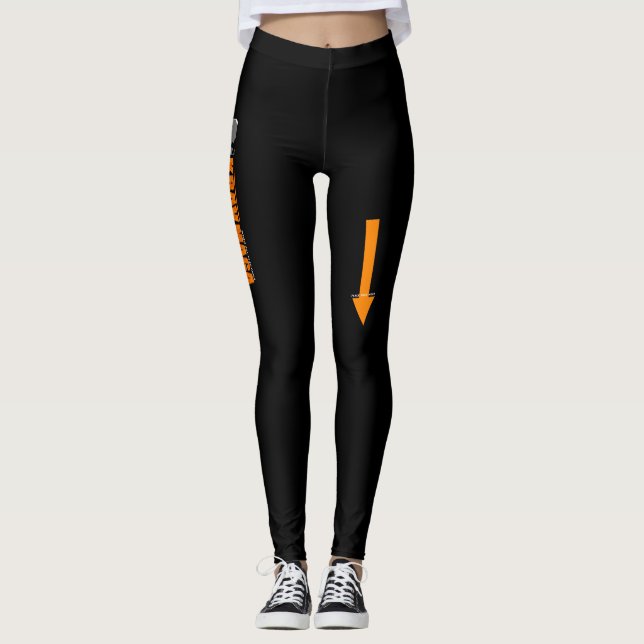 Krav Maga Leggings-Platz-Gesicht HIER Leggings (Vorderseite)