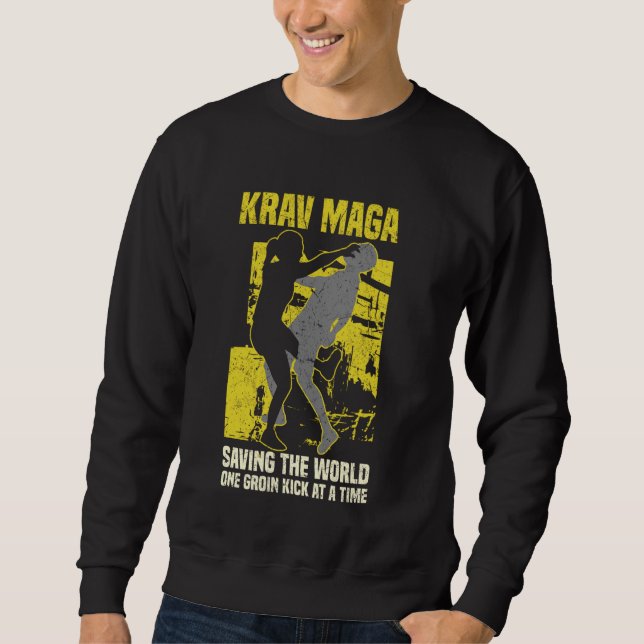 Krav Maga Martial Arts Fighting Sweatshirt (Vorderseite)