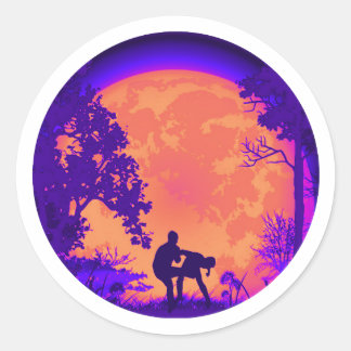 Krav Maga Martial Arts Gron Runder Aufkleber