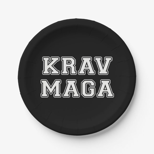 Krav Maga Pappteller (Vorderseite)