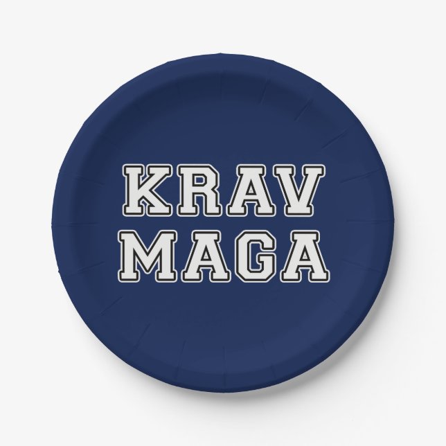 Krav Maga Pappteller (Vorderseite)