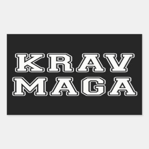 Krav Maga Rechteckiger Aufkleber
