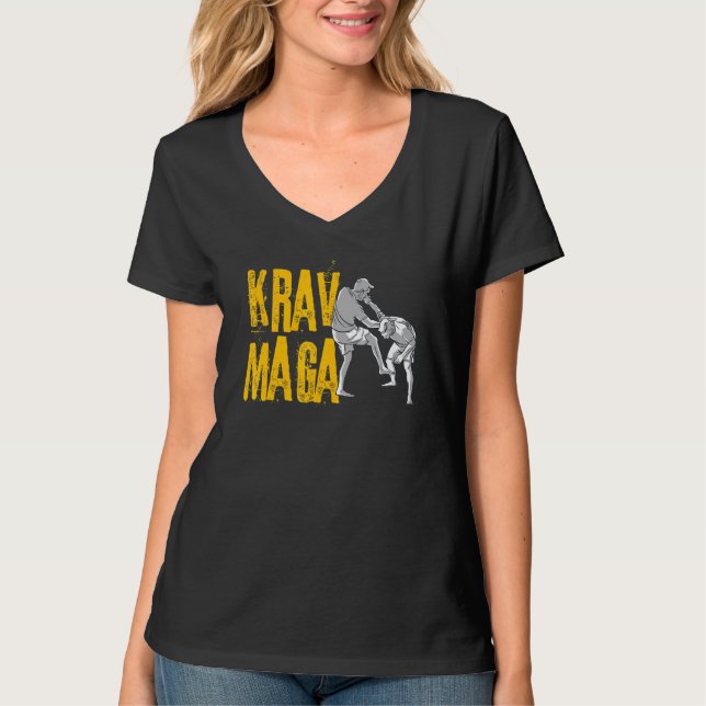 Krav Maga Selbstverteidigung T-Shirt (Vorderseite)
