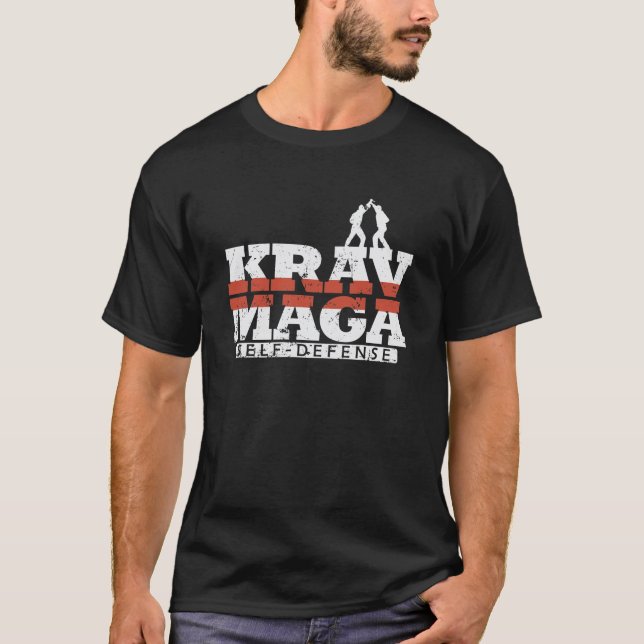 Krav Maga Selbstverteidigungskampf T-Shirt (Vorderseite)